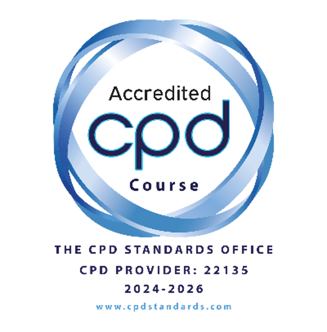 CPD Standards Office accredited provider badge, 2024 to 2026