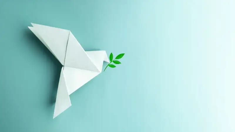 Origami bird