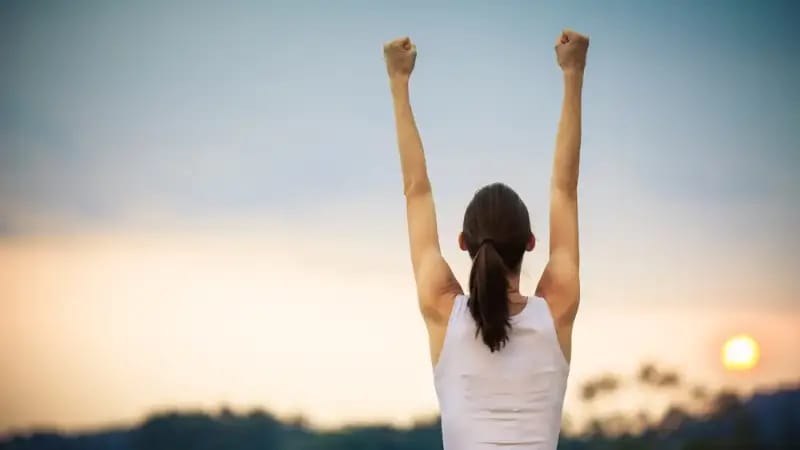 Woman taking back control